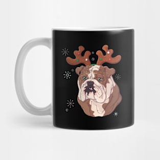 Bulldog Deer Fairytale Chritsmas Mug